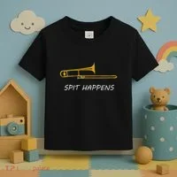 Trombone Spit Happens Trombone Player Gift Toddler T-Shirt thumb 3