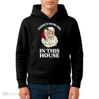 There's Some Hos In This House Christmas Kids Hoodie thumb 4