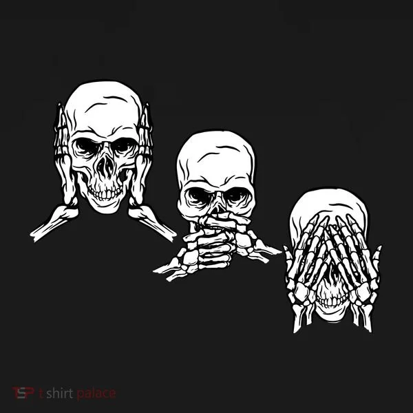 Three Skulls Head Doggie Tank