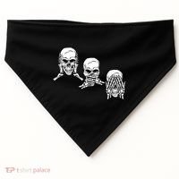 Three Skulls Head USA-Made Doggie Bandana thumb 0