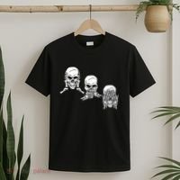 Three Skulls Head T-Shirt thumb 2