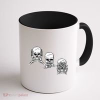 Three Skulls Head Coffee Mug thumb 1