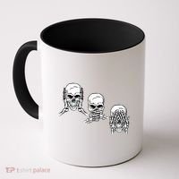 Three Skulls Head Coffee Mug thumb 0