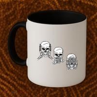 Three Skulls Head Coffee Mug thumb 2
