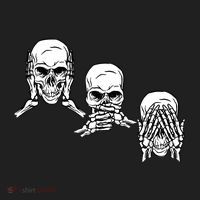 Three Skulls Head Beanie thumb 2