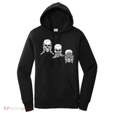 Three Skulls Head Women's Hoodie