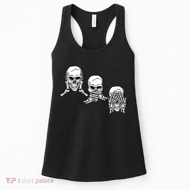 Three Skulls Head Women's Tank Top