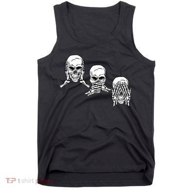 Three Skulls Head Tank Top