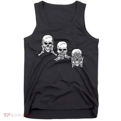 Three Skulls Head Tank Top
