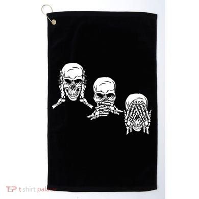Three Skulls Head Golf Towel