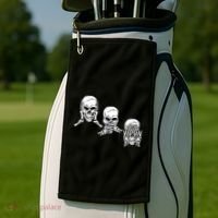 Three Skulls Head Golf Towel thumb 2