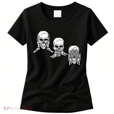 Three Skulls Head Women's T-Shirt