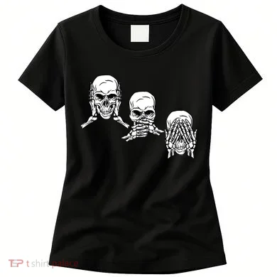 Three Skulls Head Women's T-Shirt