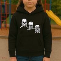 Three Skulls Head Kids Hoodie thumb 3