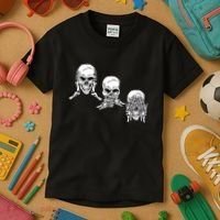 Three Skulls Head Kids T-Shirt thumb 3