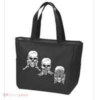 Three Skulls Head Tote Bag thumb 3