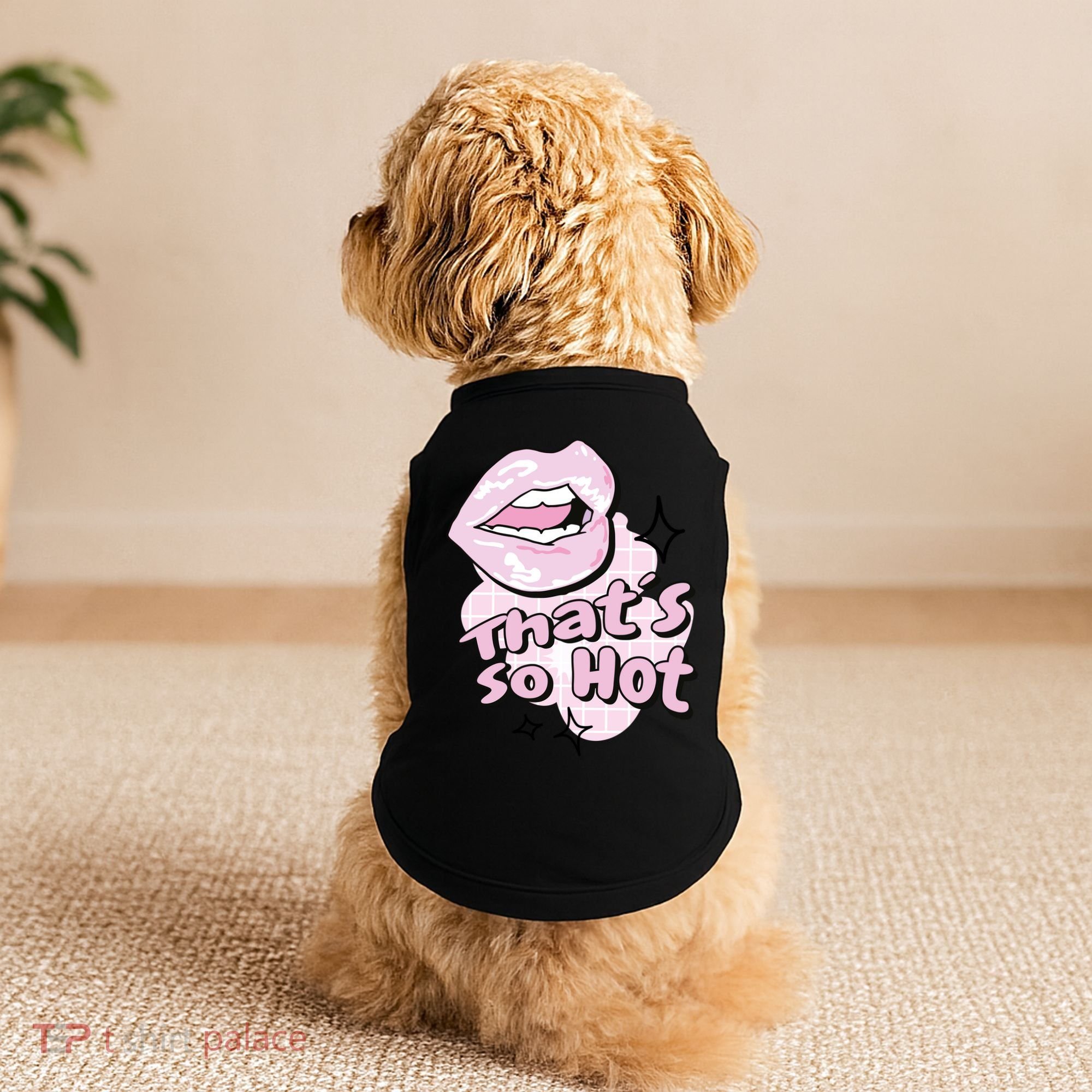 That's So Hot Lips Doggie Tank