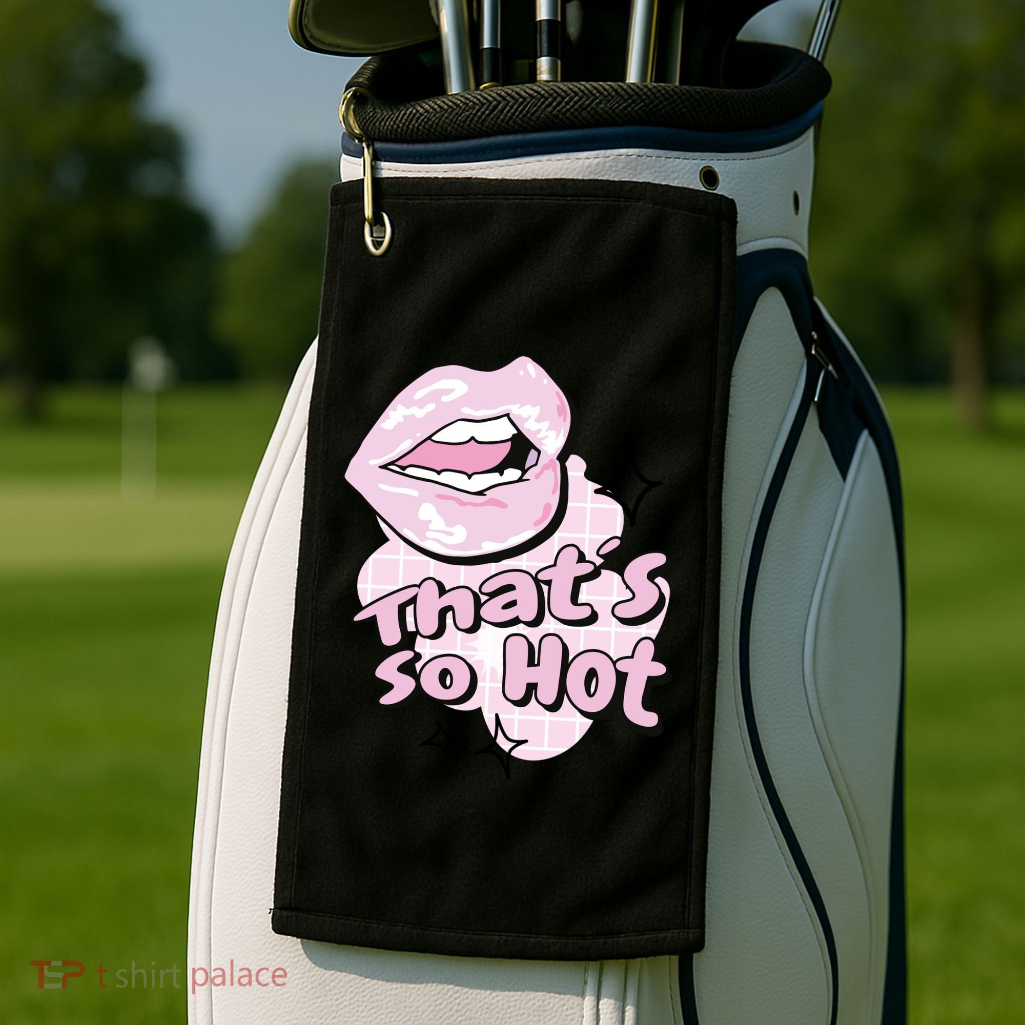 That's So Hot Lips Golf Towel