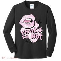 That's So Hot Lips Kids Long Sleeve Shirt thumb 0