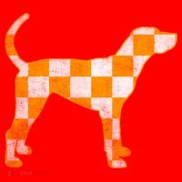 Tennessee Smokey Hound Dog TN Santa Hat thumb 1