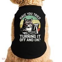 Tech Support Humor I Cat Tech Engineer I Computer It Guy Doggie Tank thumb 0