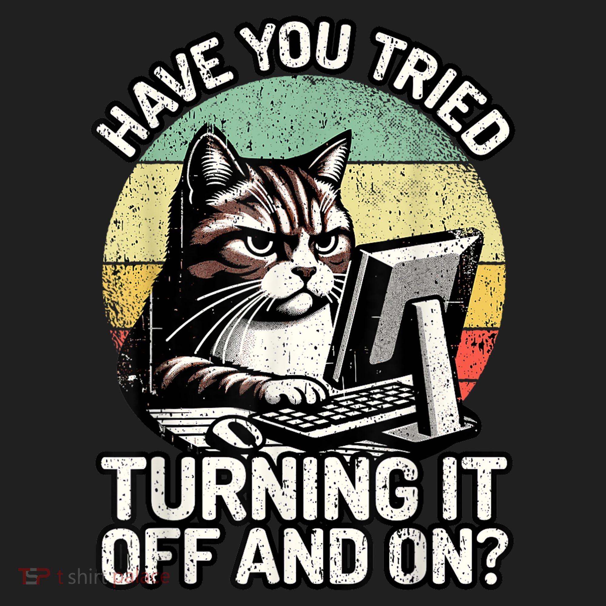 Tech Support Humor I Cat Tech Engineer I Computer It Guy Beanie