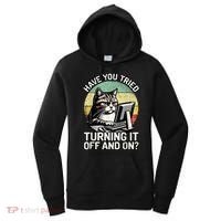 Tech Support Humor I Cat Tech Engineer I Computer It Guy Women's Hoodie thumb 0
