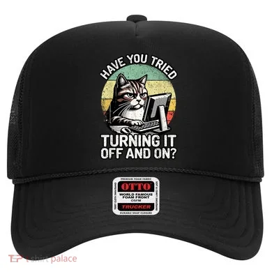 Tech Support Humor I Cat Tech Engineer I Computer It Guy Hat
