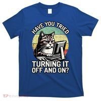 Tech Support Humor I Cat Tech Engineer I Computer It Guy T-Shirt thumb 0
