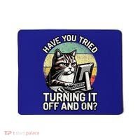 Tech Support Humor I Cat Tech Engineer I Computer It Guy Mousepad thumb 0