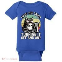 Tech Support Humor I Cat Tech Engineer I Computer It Guy Baby Bodysuit thumb 0