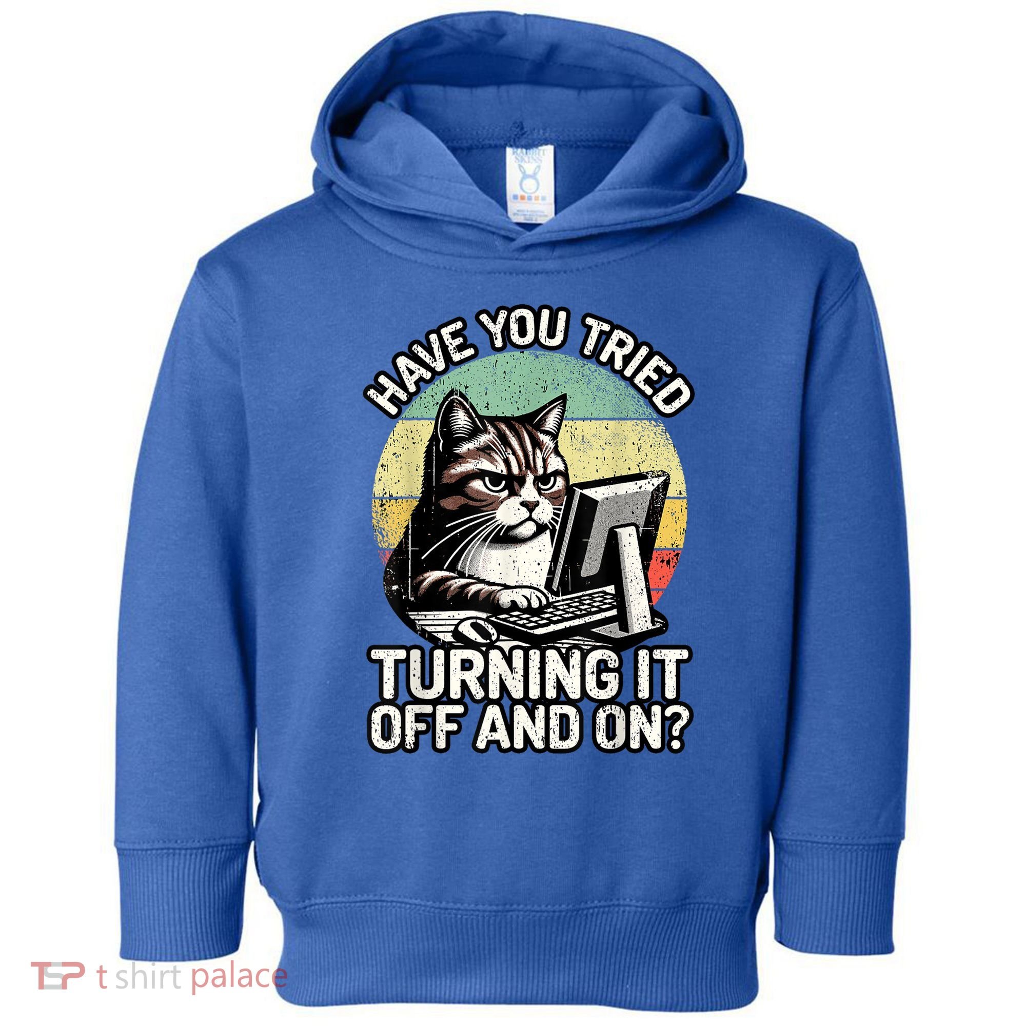 Tech Support Humor I Cat Tech Engineer I Computer It Guy Toddler Hoodie