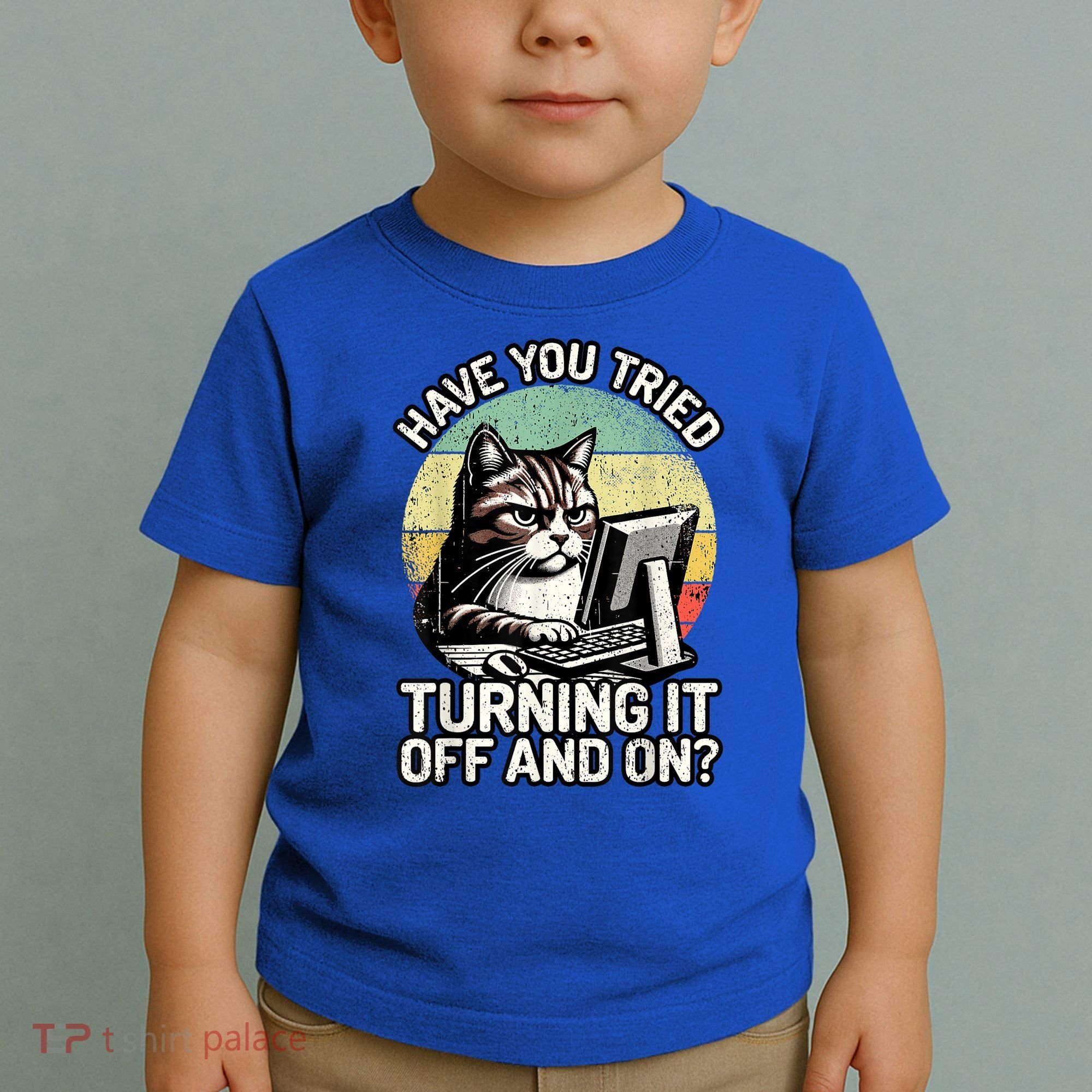 Tech Support Humor I Cat Tech Engineer I Computer It Guy Toddler T-Shirt