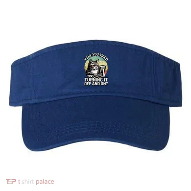 Tech Support Humor I Cat Tech Engineer I Computer It Guy Visor