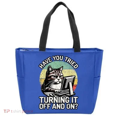 Tech Support Humor I Cat Tech Engineer I Computer It Guy Tote Bag