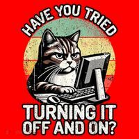 Tech Support Humor I Cat Tech Engineer I Computer It Guy Santa Hat thumb 1