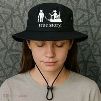 true story hunting lover Bucket Hat thumb 3