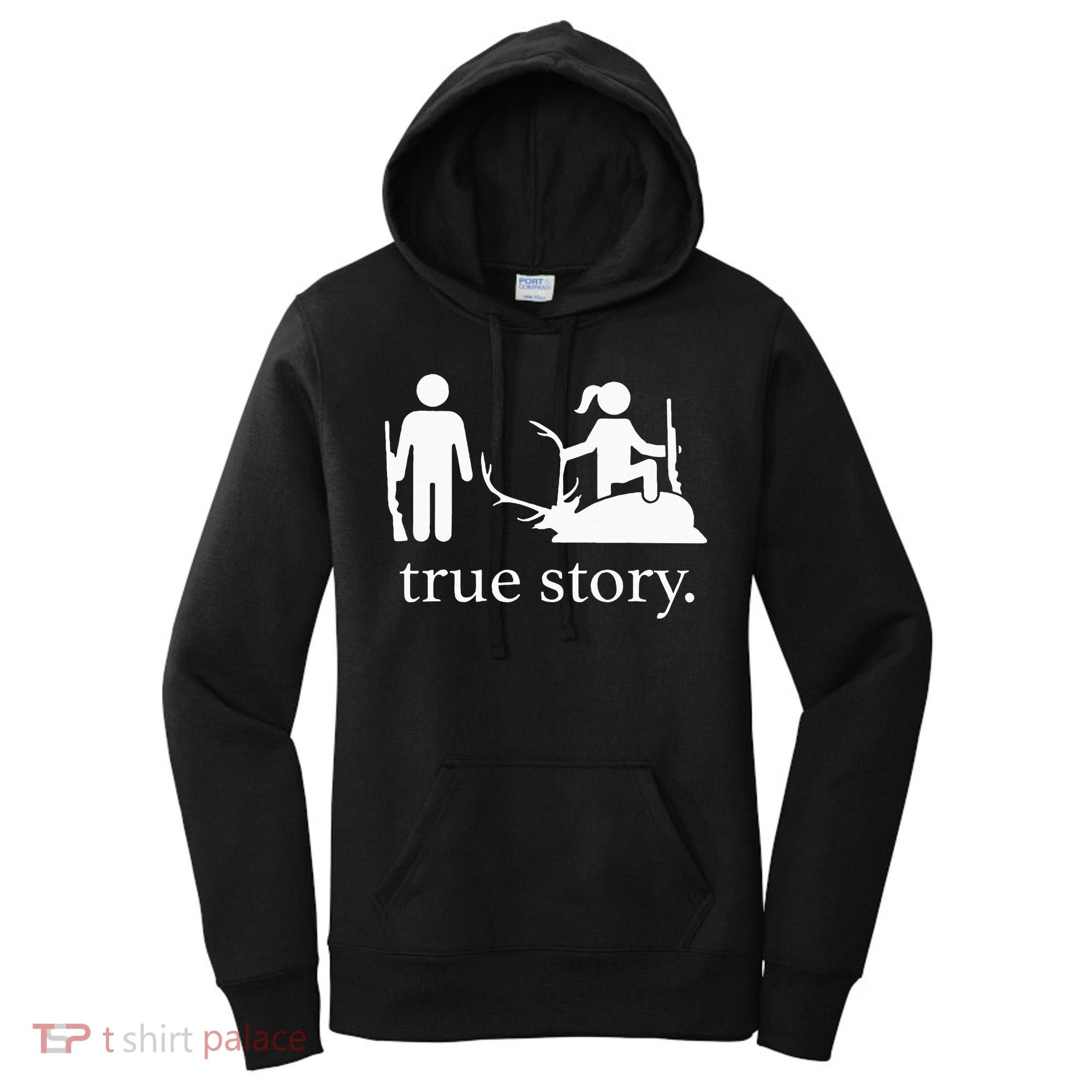 true story hunting lover Women's Hoodie