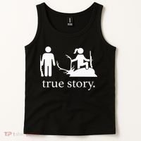 true story hunting lover Tank Top thumb 2