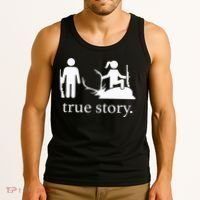 true story hunting lover Tank Top thumb 3