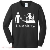 true story hunting lover Kids Long Sleeve Shirt thumb 0