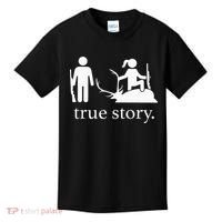true story hunting lover Kids T-Shirt thumb 0