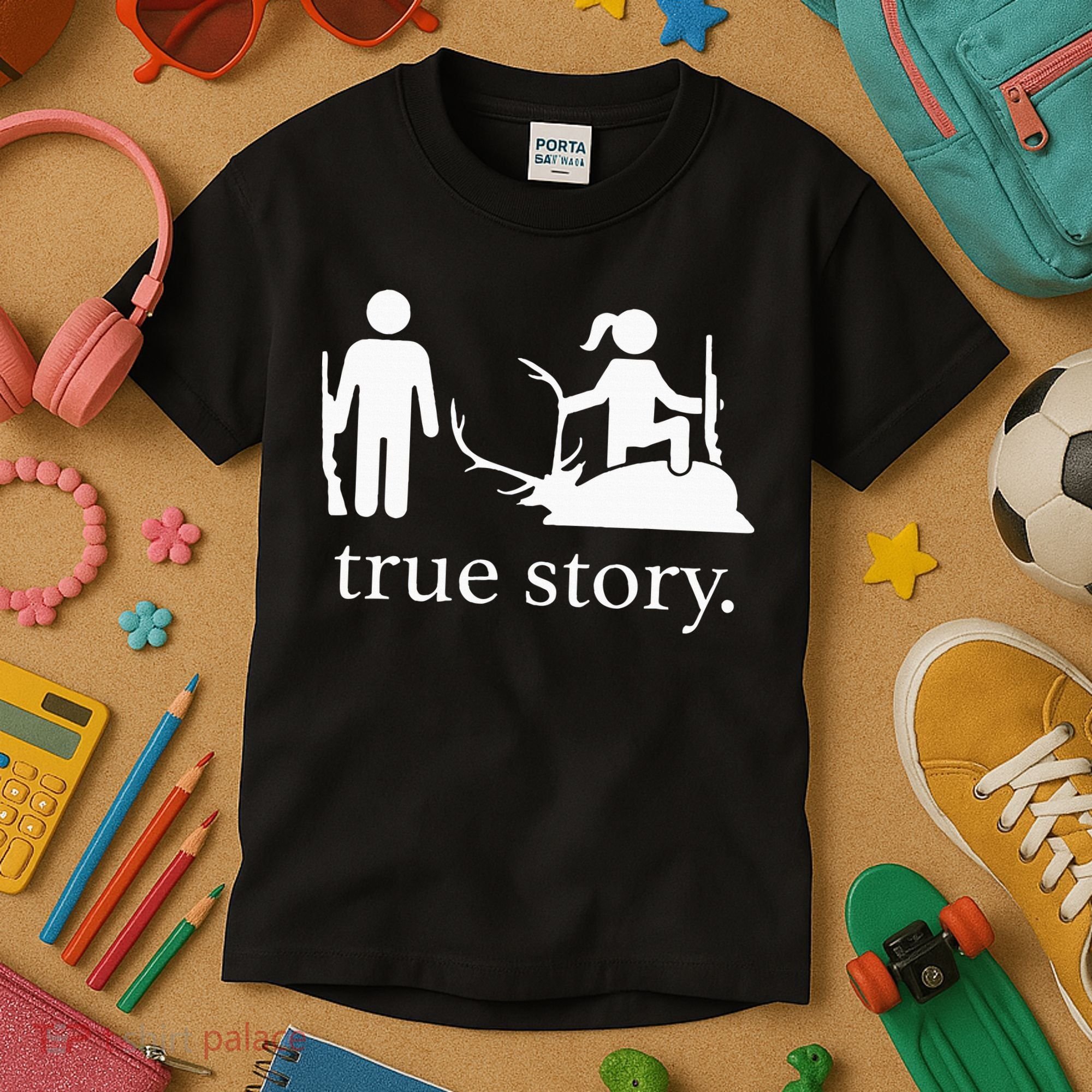 true story hunting lover Kids T-Shirt