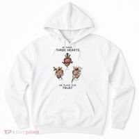 Three Sacred Hearts Of Jesus Mary Joseph Jmj Catholic Hoodie thumb 0