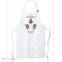Three Sacred Hearts Of Jesus Mary Joseph Jmj Catholic Apron thumb 0