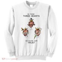 Three Sacred Hearts Of Jesus Mary Joseph Jmj Catholic Sweatshirt thumb 0