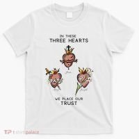 Three Sacred Hearts Of Jesus Mary Joseph Jmj Catholic T-Shirt thumb 0