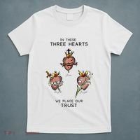 Three Sacred Hearts Of Jesus Mary Joseph Jmj Catholic T-Shirt thumb 5