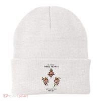 Three Sacred Hearts Of Jesus Mary Joseph Jmj Catholic Beanie thumb 0