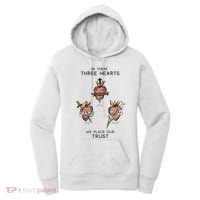 Three Sacred Hearts Of Jesus Mary Joseph Jmj Catholic Women's Hoodie thumb 0